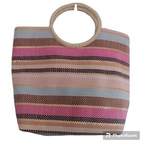 Dress Barn Paper Straw Tote Bag